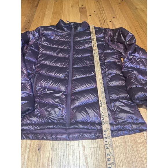 EDDIE BAUER Women's L/XL Purple Packable Down Jacket EB650 Iridescent Plum - Picture 4 of 9